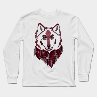 Red Wolf Long Sleeve T-Shirt